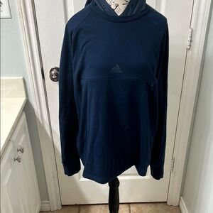 Adidas Blue Sweatshirt Casual Hoodie